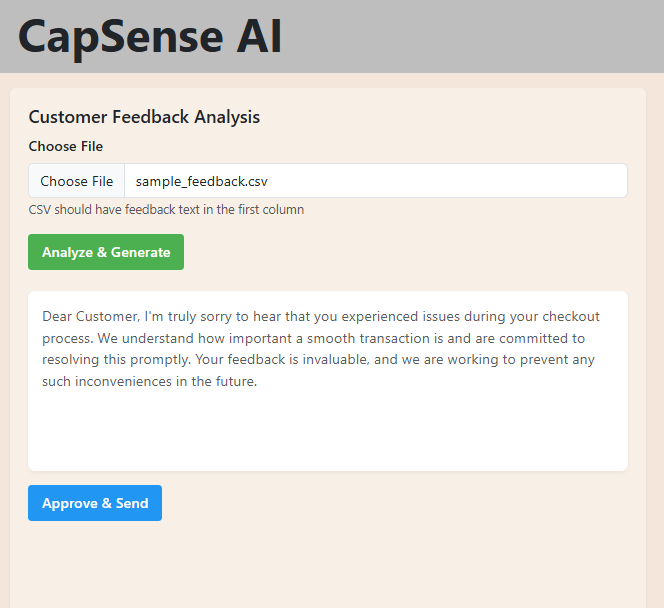CapSense AI Screenshot